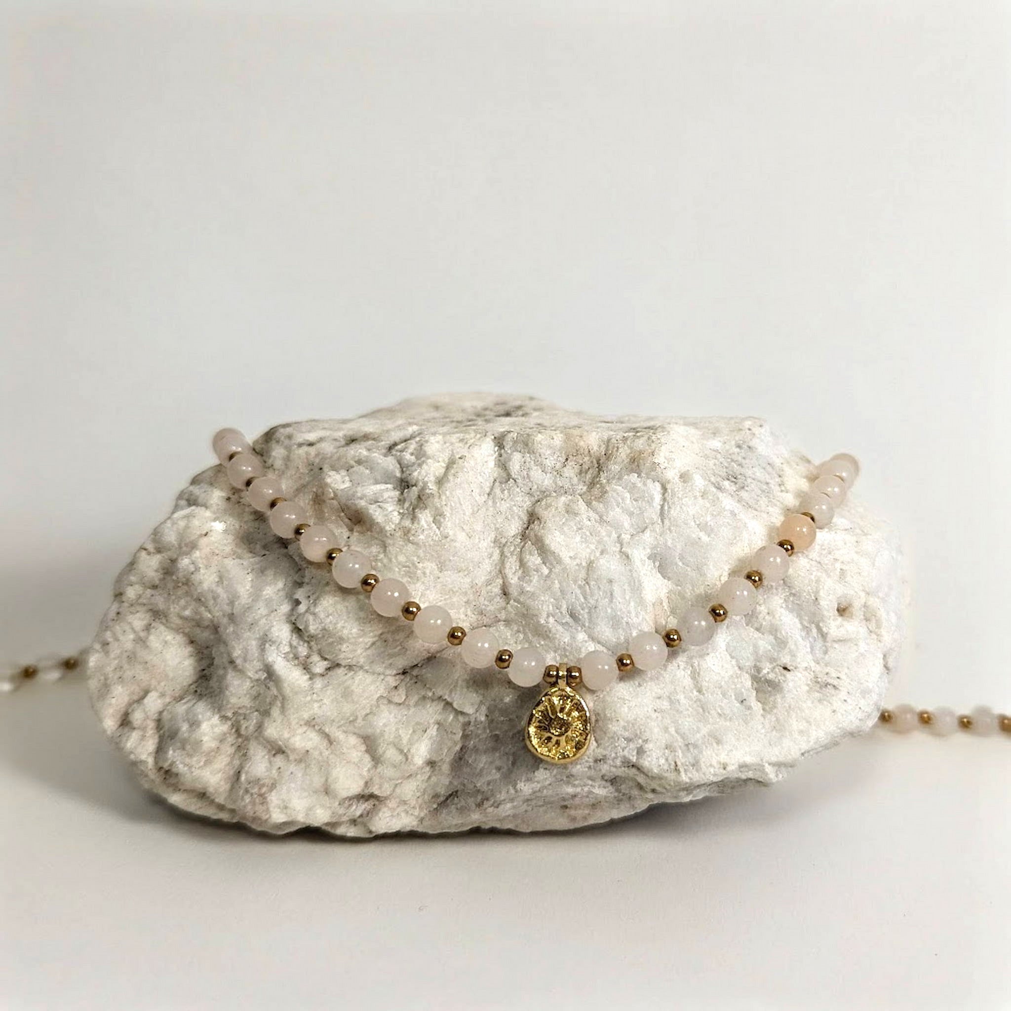 Collier Aventurine rose